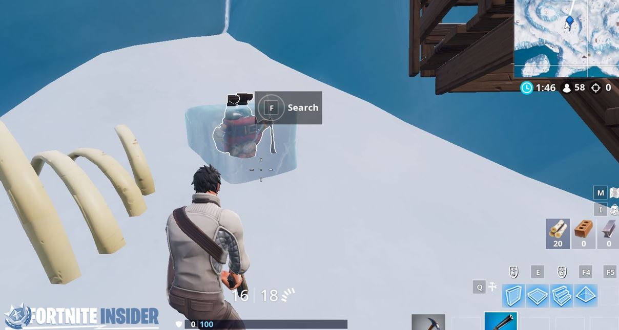Fortnite Chilly Gnome - West of Happy Hamlet in Cave