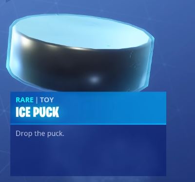 Fortnite Ice Puck Toy - Unlocked at Tier 28