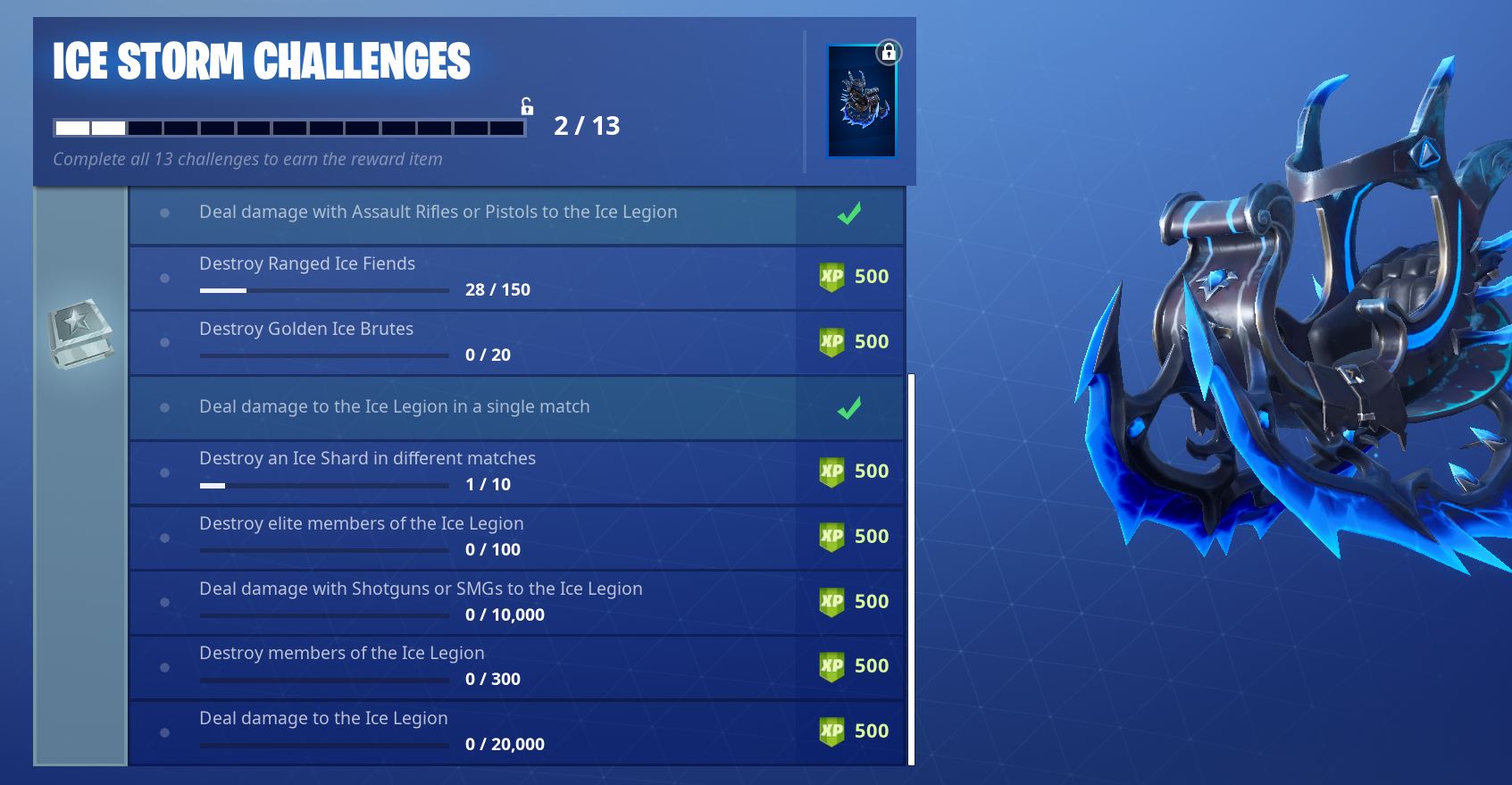 Fortnite Ice Storm Challenges - Day 6