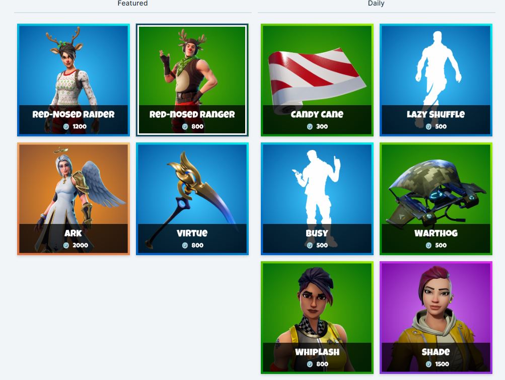 Fortnite Item Shop 12th January