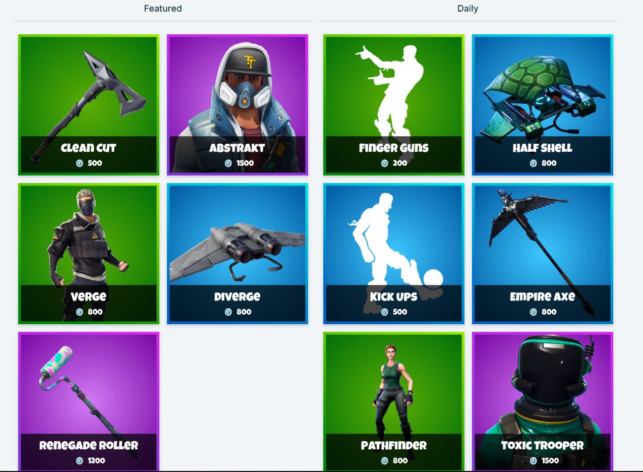 Fortnite Item Shop 16th January