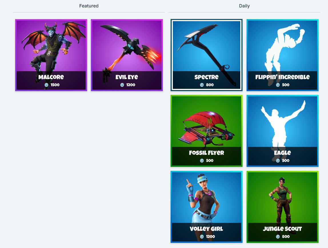 Fortnite Item shop 27th January
