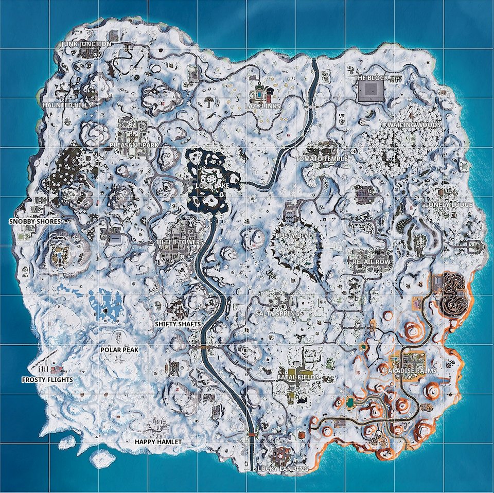 Fortnite New Snow Map
