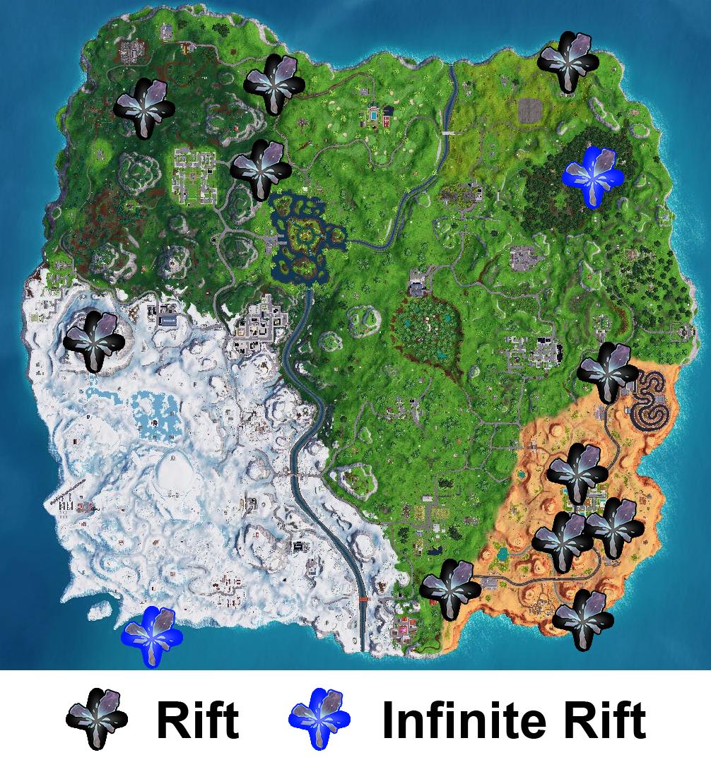 Fortnite Season 7 Rift Map