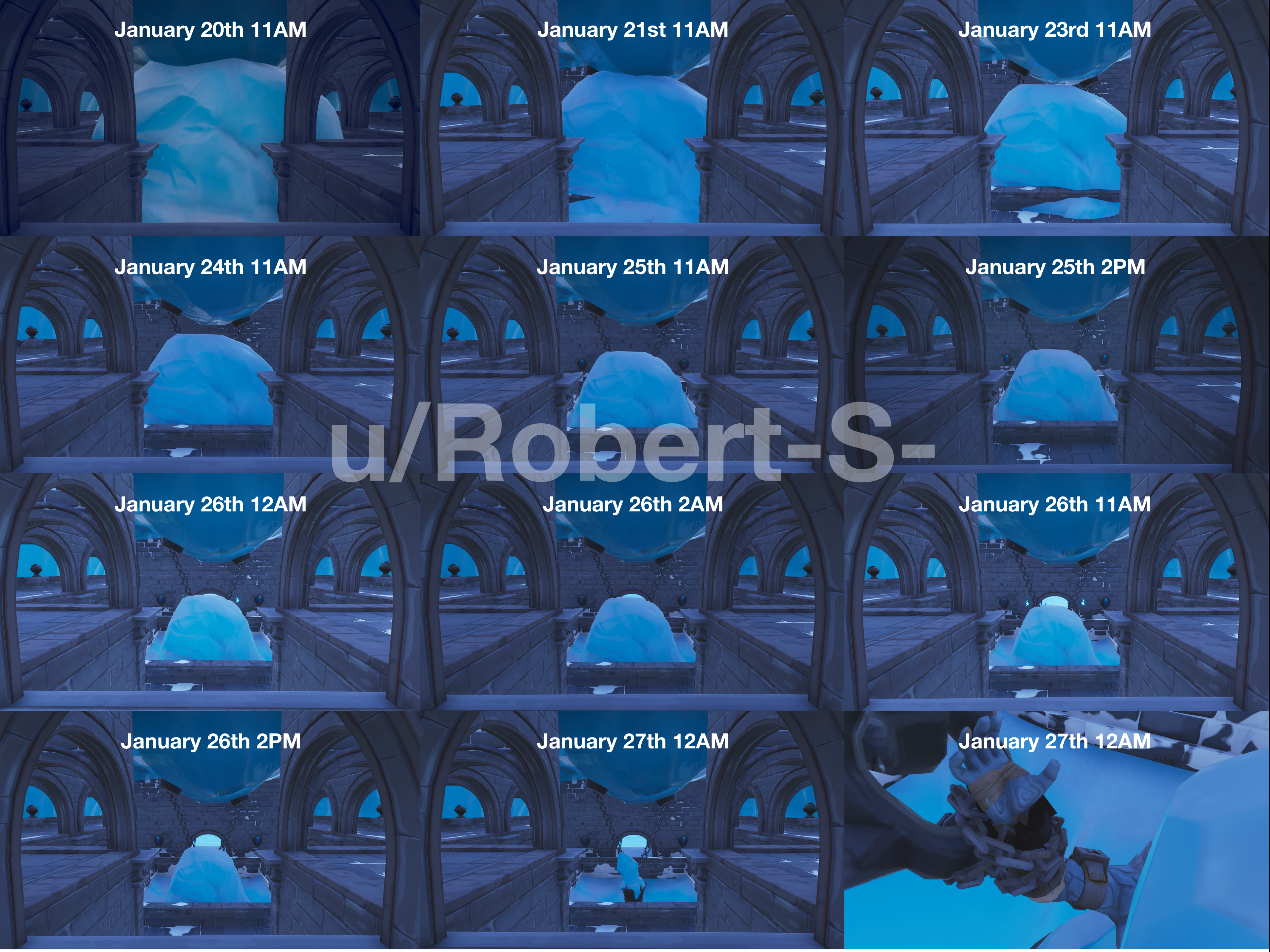 Melting at Polar Peak Progression