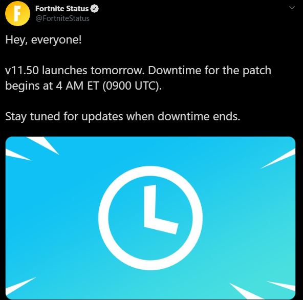 Fortnite Update v11.50