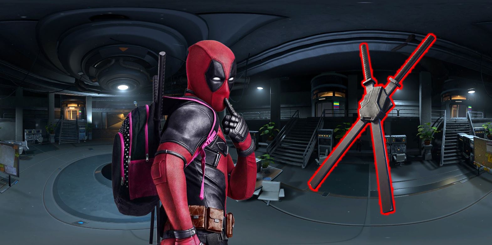 Find Deadpool's Katanas Fortnite