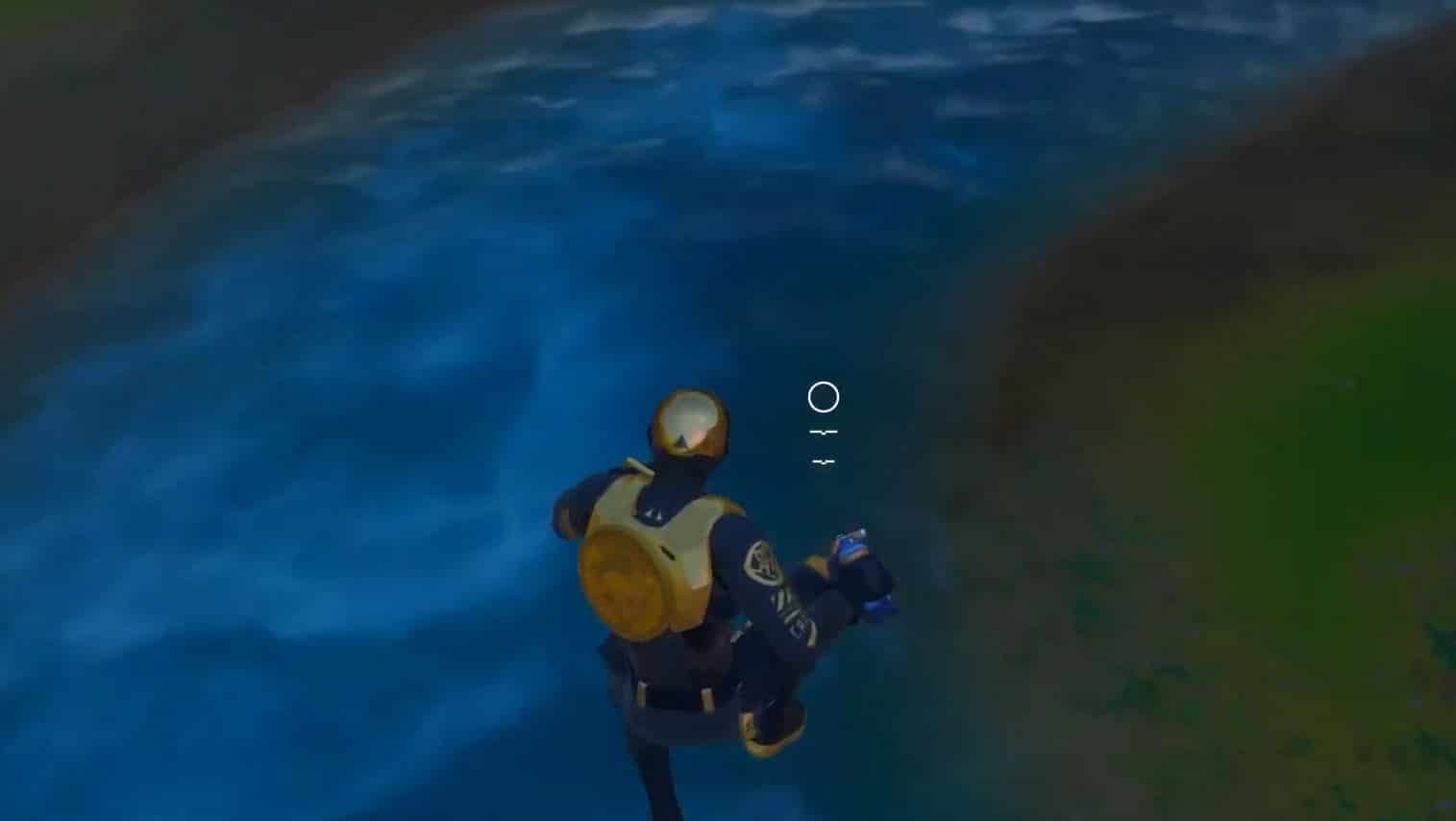 Fortnite - How to Survive a 5 Story Fall - Jumping into Water