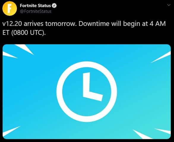 v12.20 Fortnite Update
