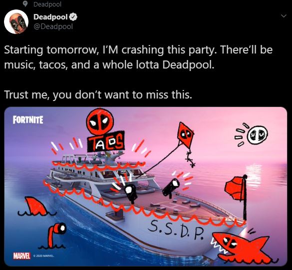 Deadpool Fortnite Event