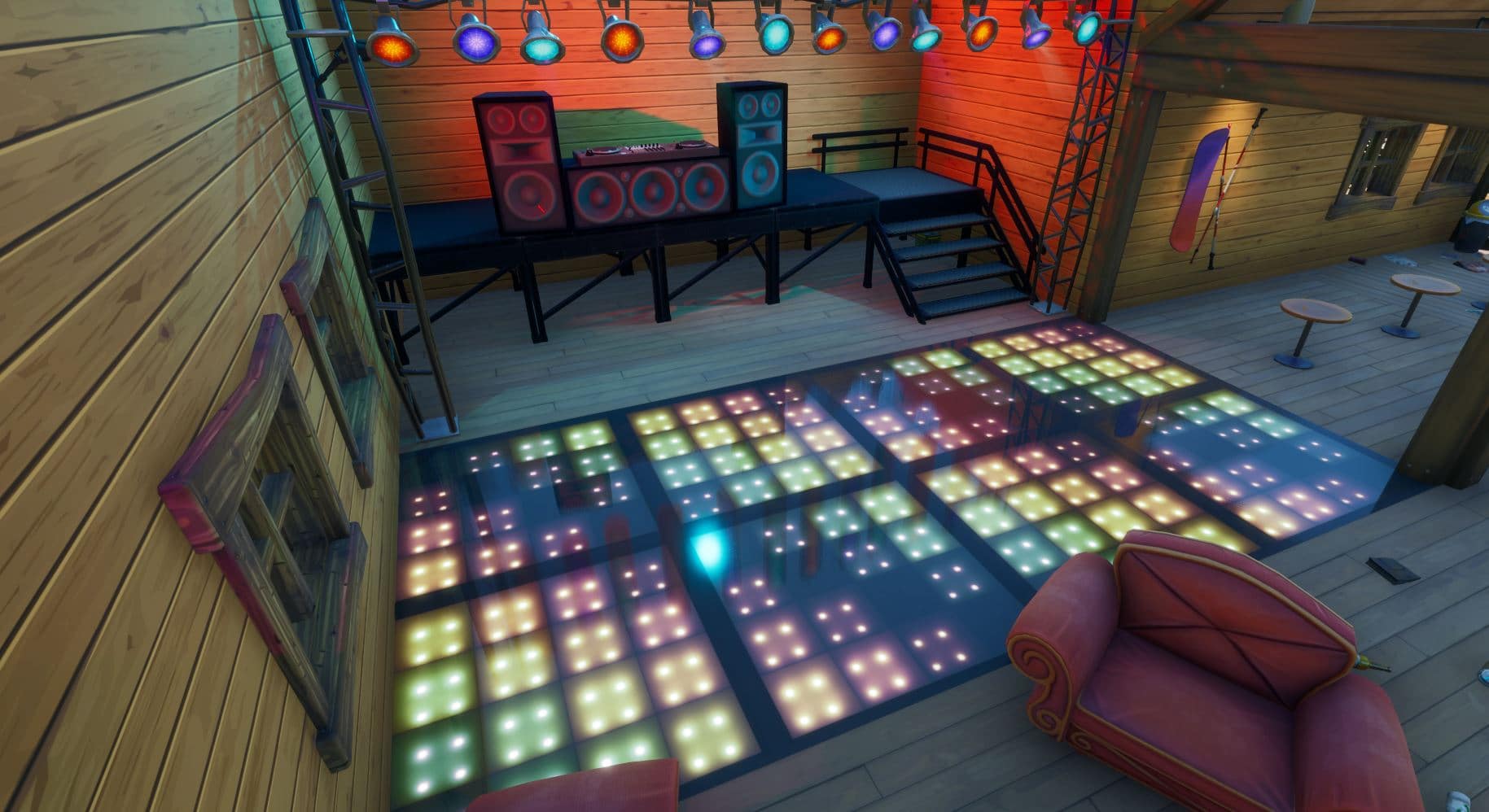 Fortnite Dance Floor Location - Apres Skis Dance Floor