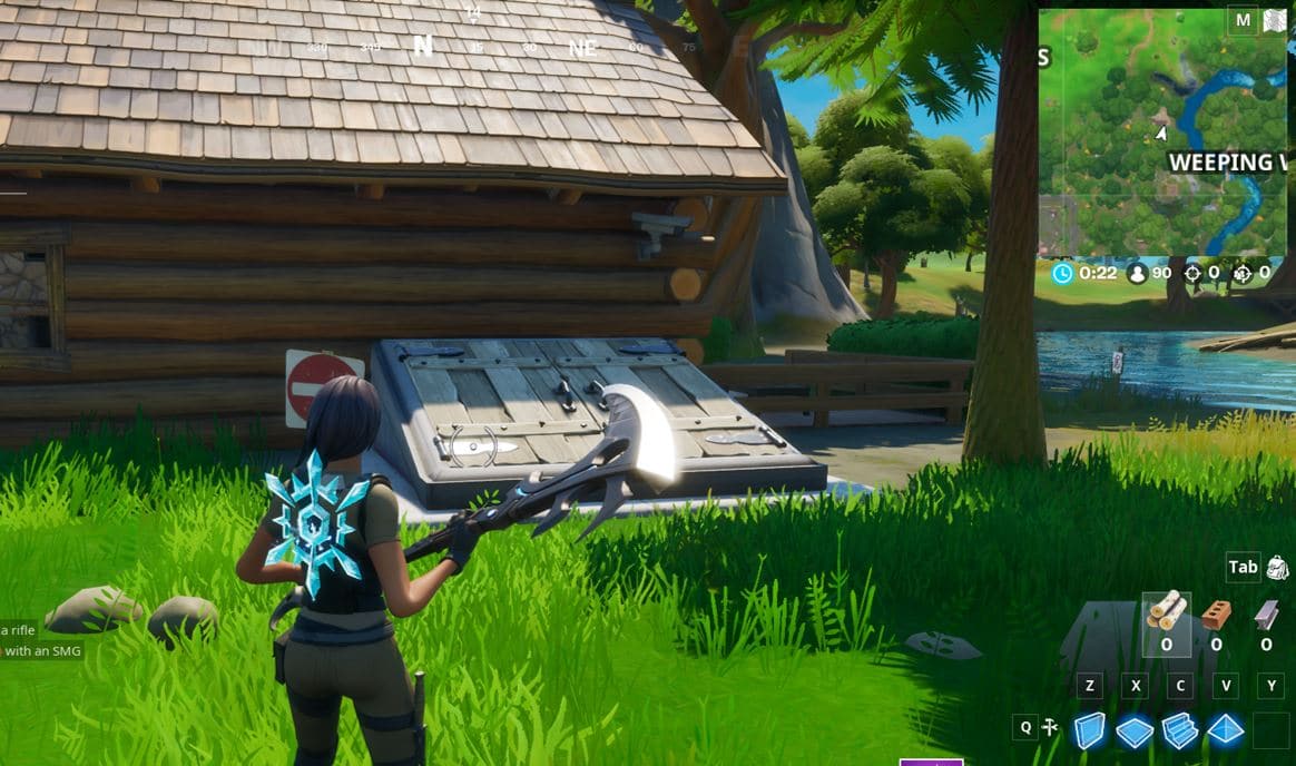 Fortnite Secret Challenges Bunker Location in Weeping Woods