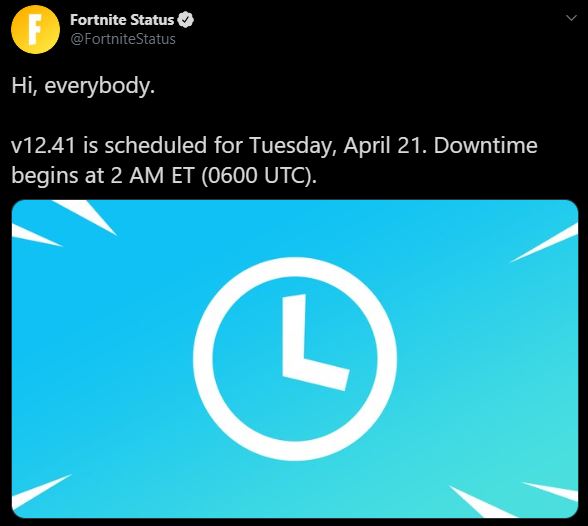 Fortnite Update v12.41