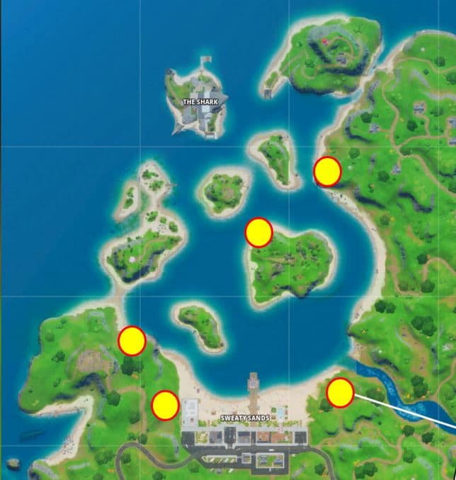 Fortnite Astronomical Challenges - Travis Scott Astro Heads Map Locations