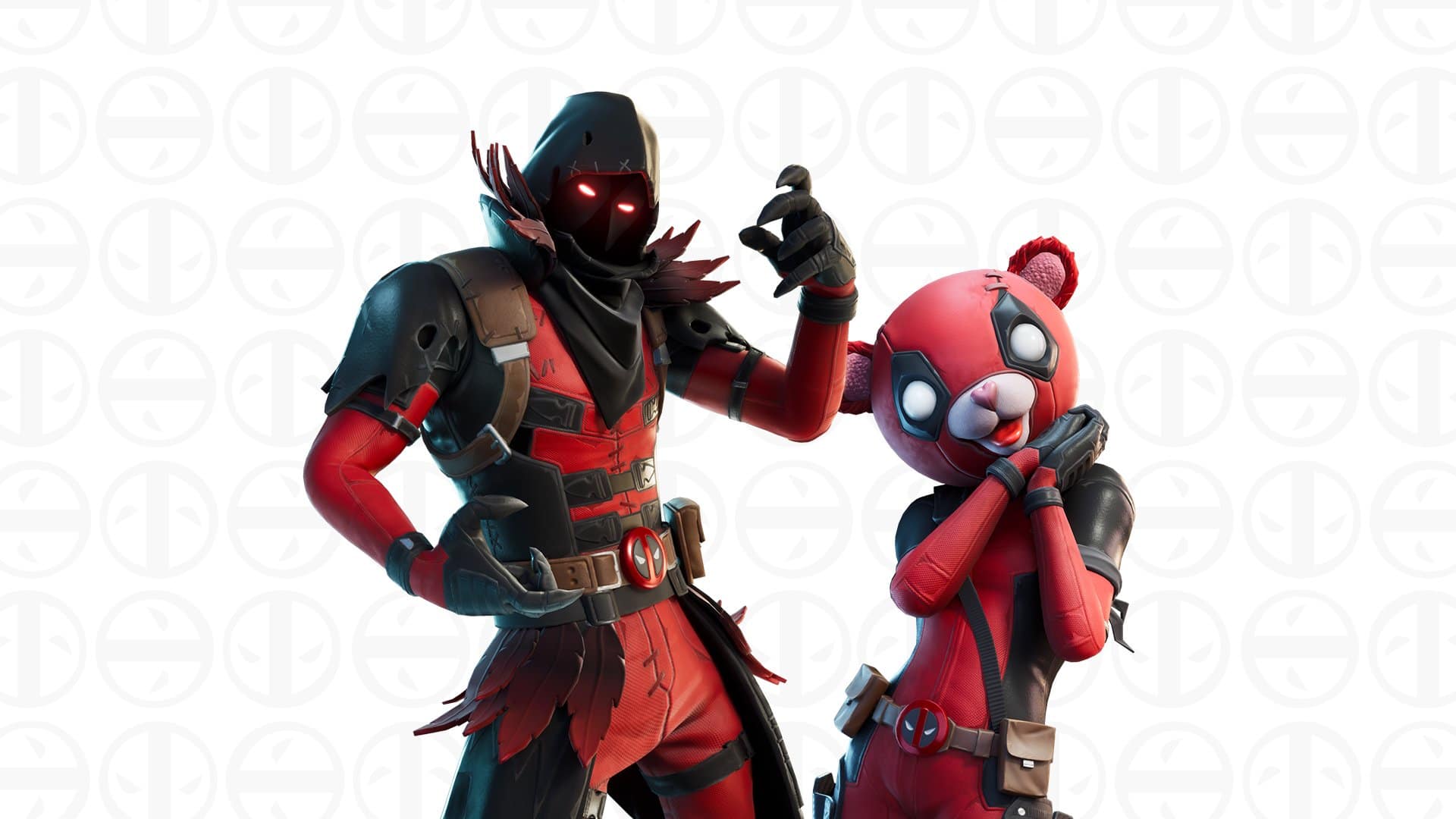 Ravenpool and Cuddlepool Fortnite Skins