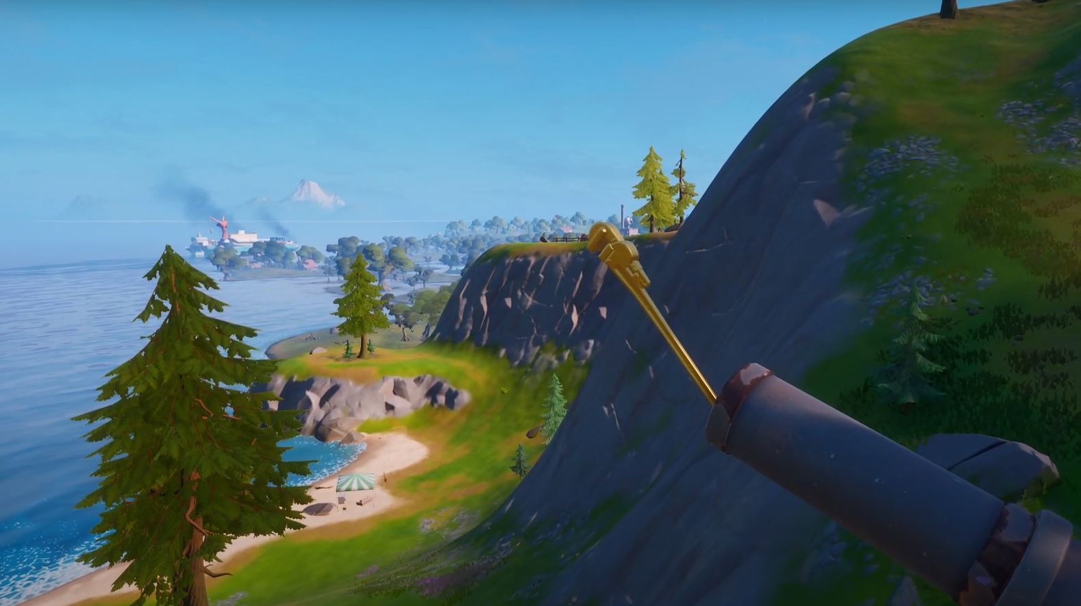 Search different golden pipe wrenches Fortnite