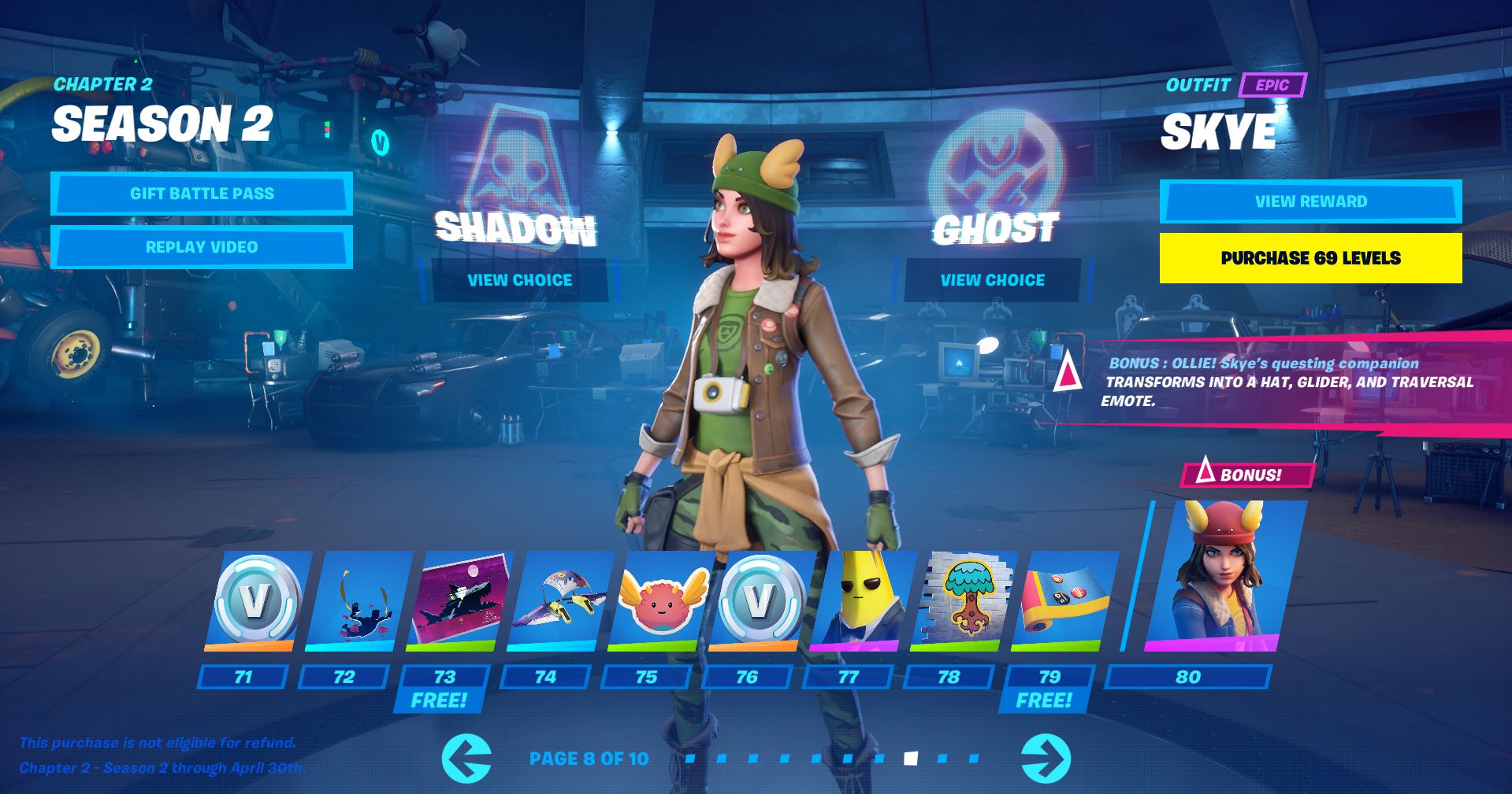 Skye Ghost Skin Style Fortnite