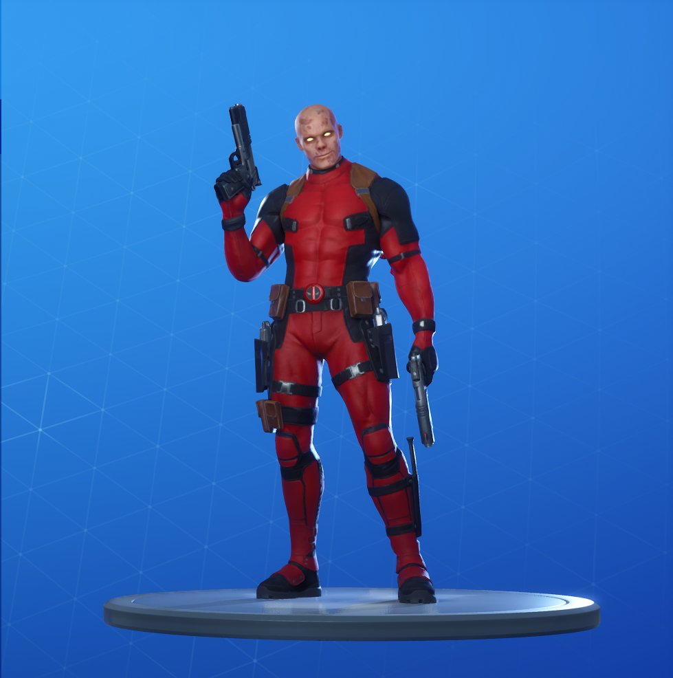 Unmasked Deadpool Skin Style Fortnite