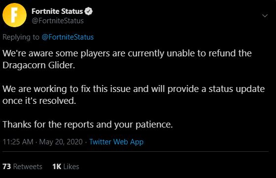 Dragacorn Glider Refund