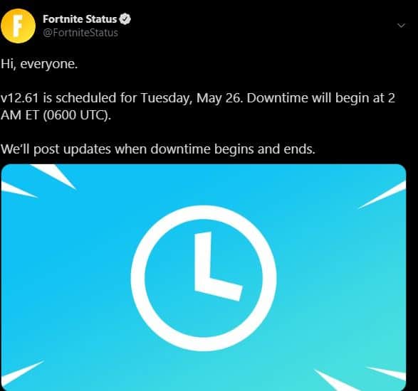 Fortnite Update v12.61
