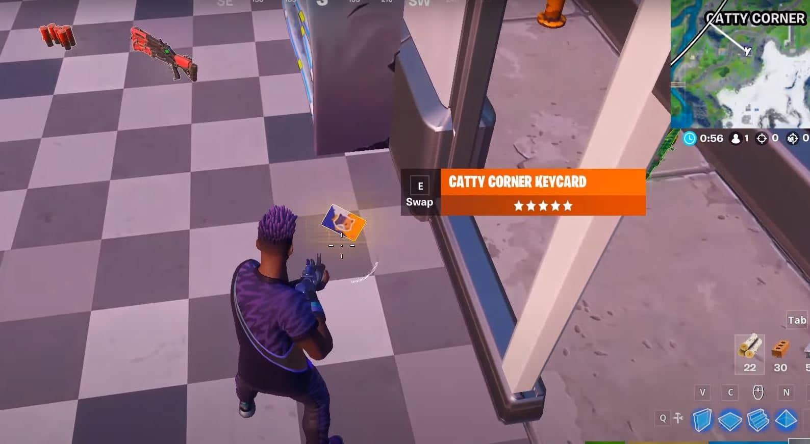 Fortnite Catty Corner Keycard