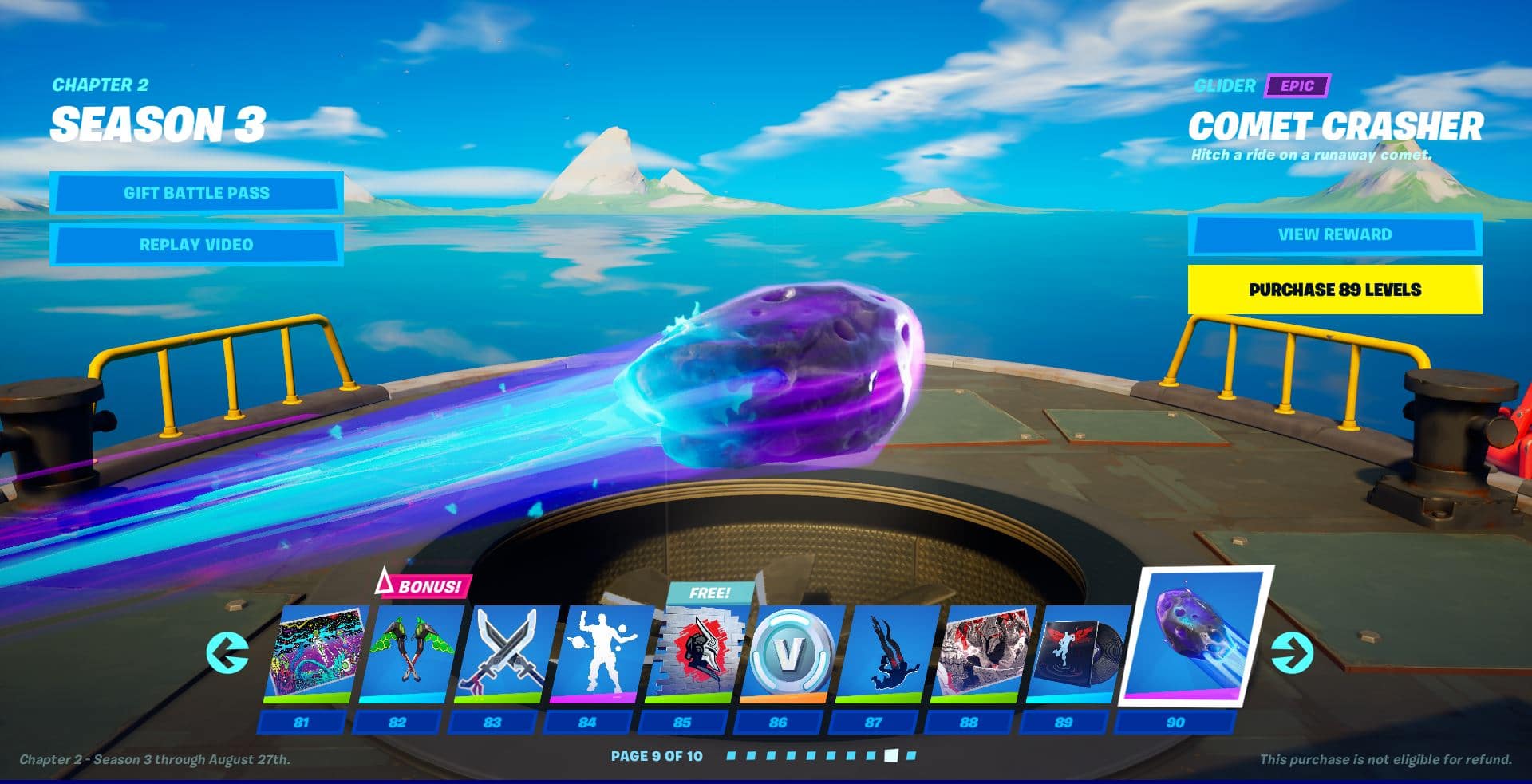 Fortnite Chapter 2, Season 3 Battle Pass 81-90