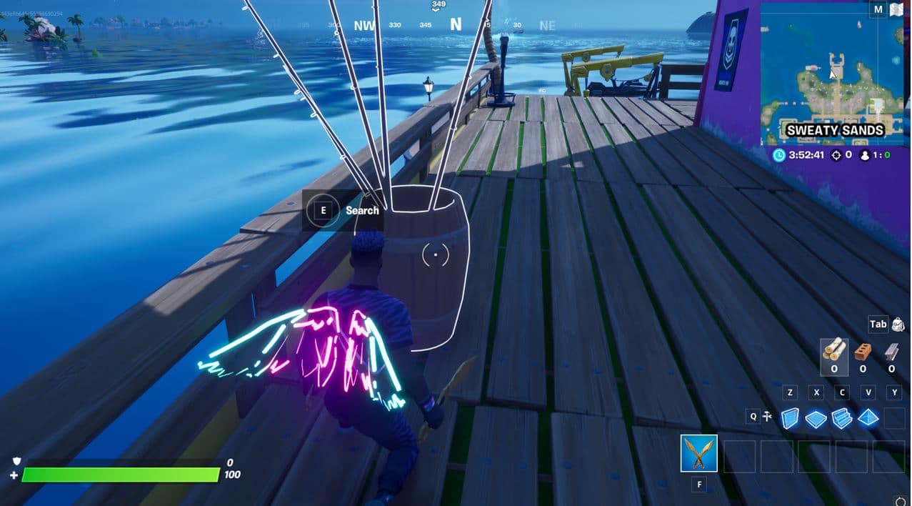 Fortnite Fishing Poles at Sweaty Sands