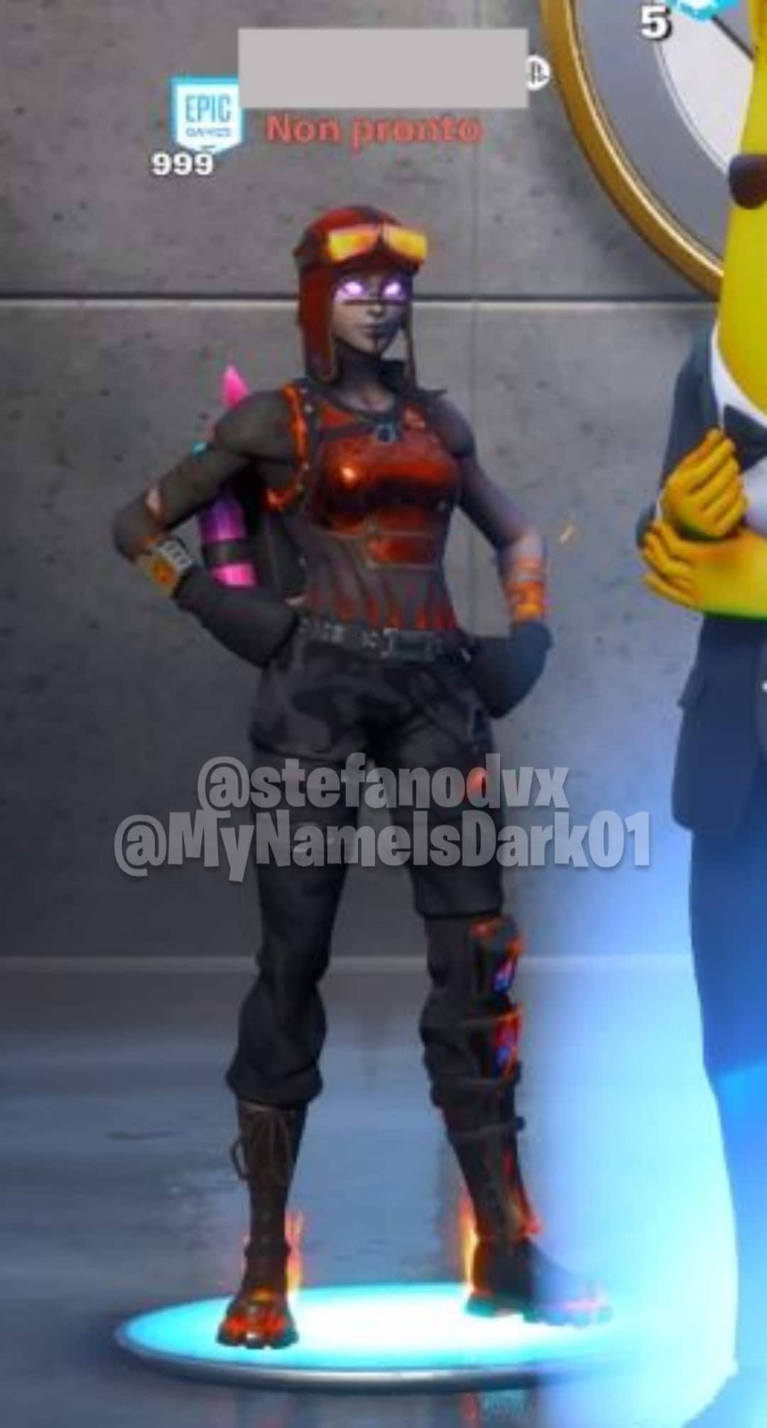 Fortnite Leaked Molten Renegade Raider Skin