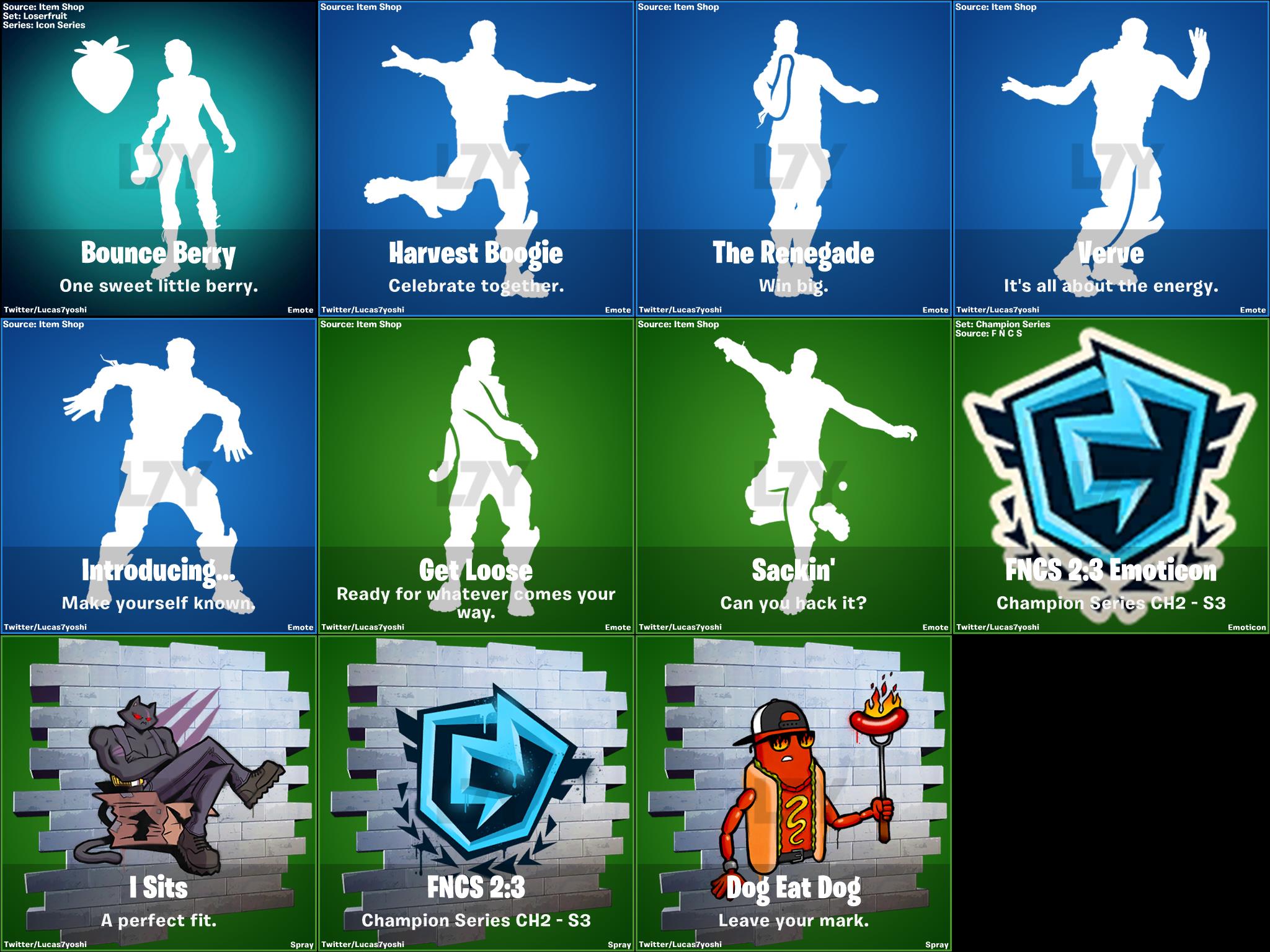 Fortnite Leaked Emotes Found in v13.20