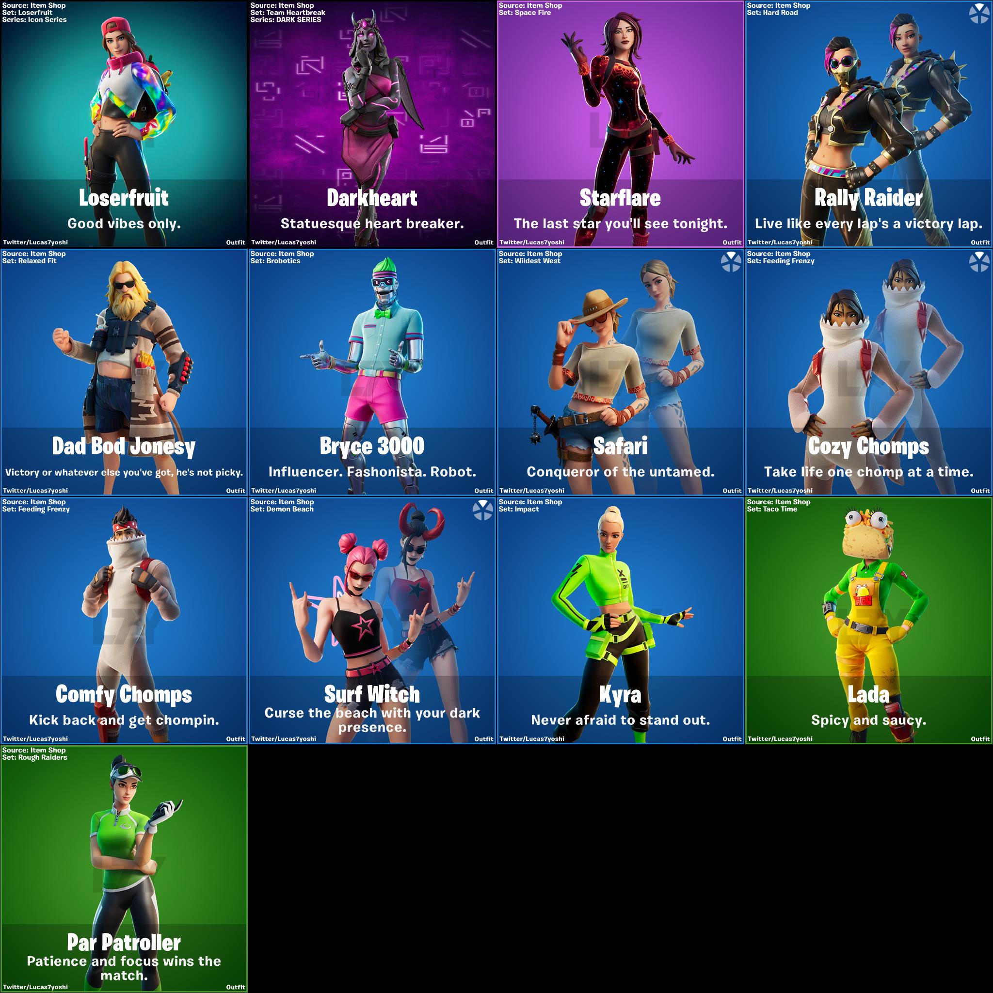 Fortnite Leaked Skins Found in v13.20