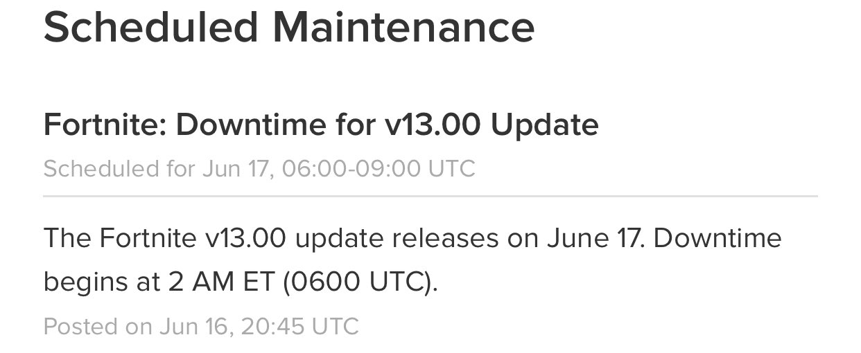 Fortnite downtime season 3