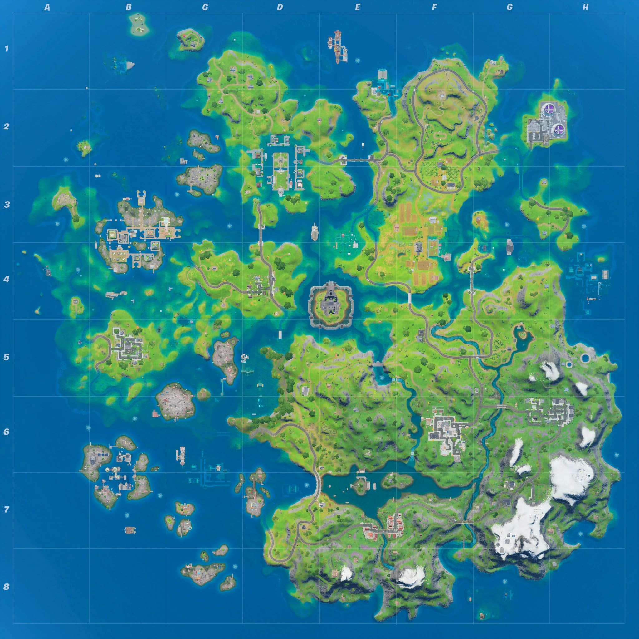 Fortnite Map current water levels