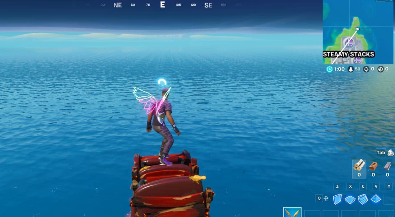Fortnite Steamy Stacks Floating Ring Location 1