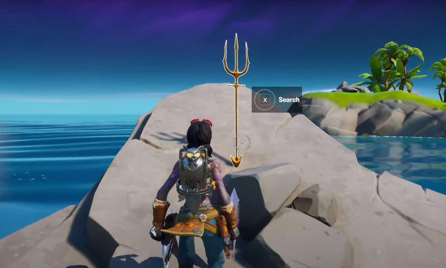 claim your trident at Coral Cove Fortnite