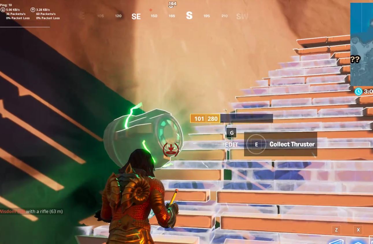 Collect Thruster Fortnite