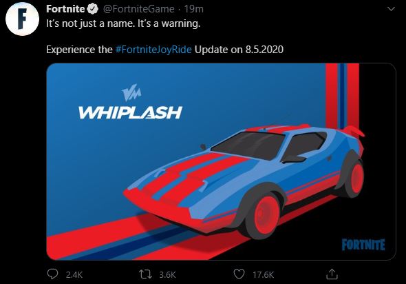 Fortnite Cars Update 5th August