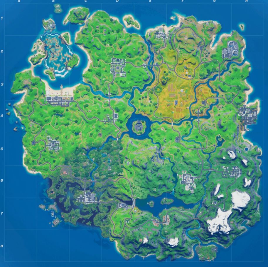 Fortnite Season 4 Map