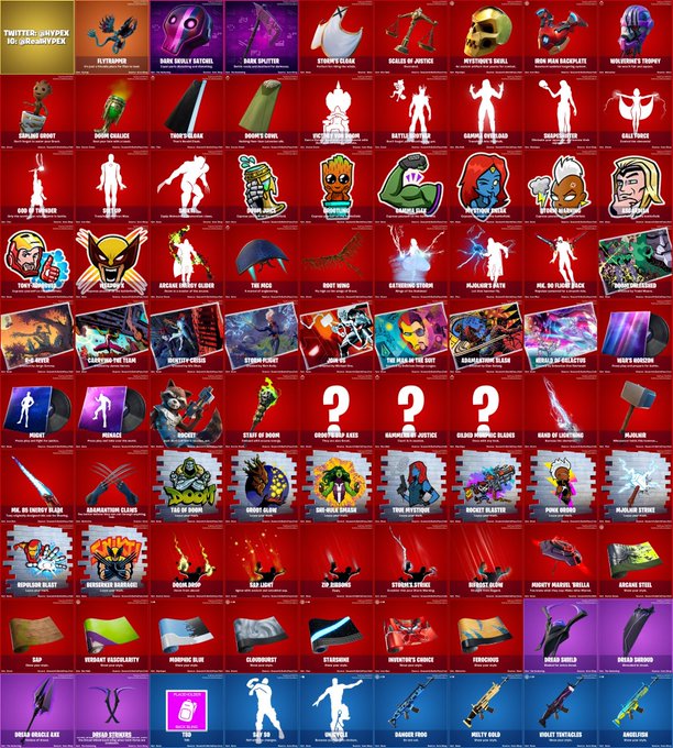 Fortnite v14.00 Leaked Cosmetics