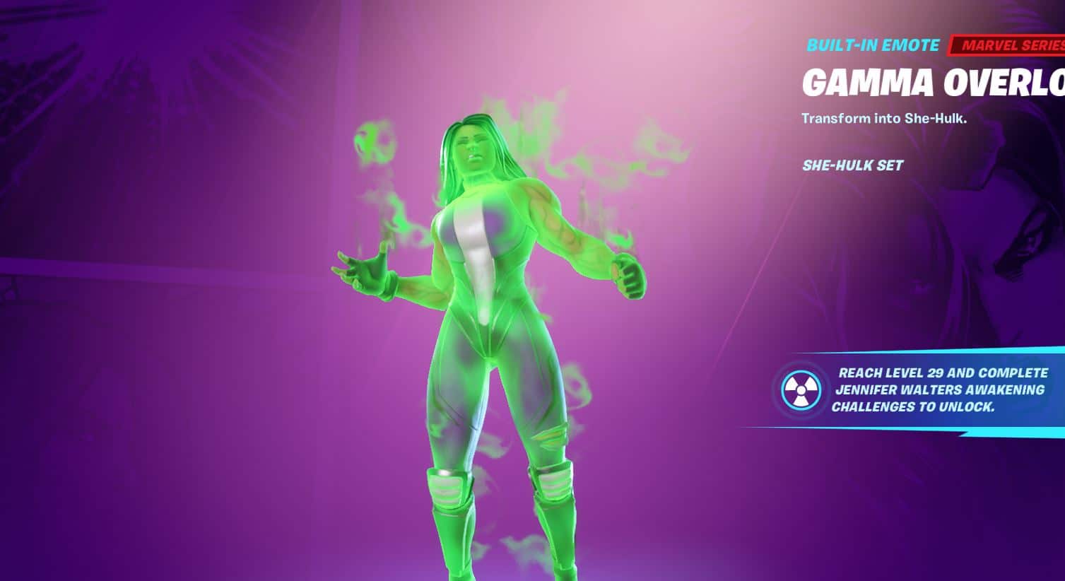 Jennifer Walters Challenges Fortnite She-Hulk Skin