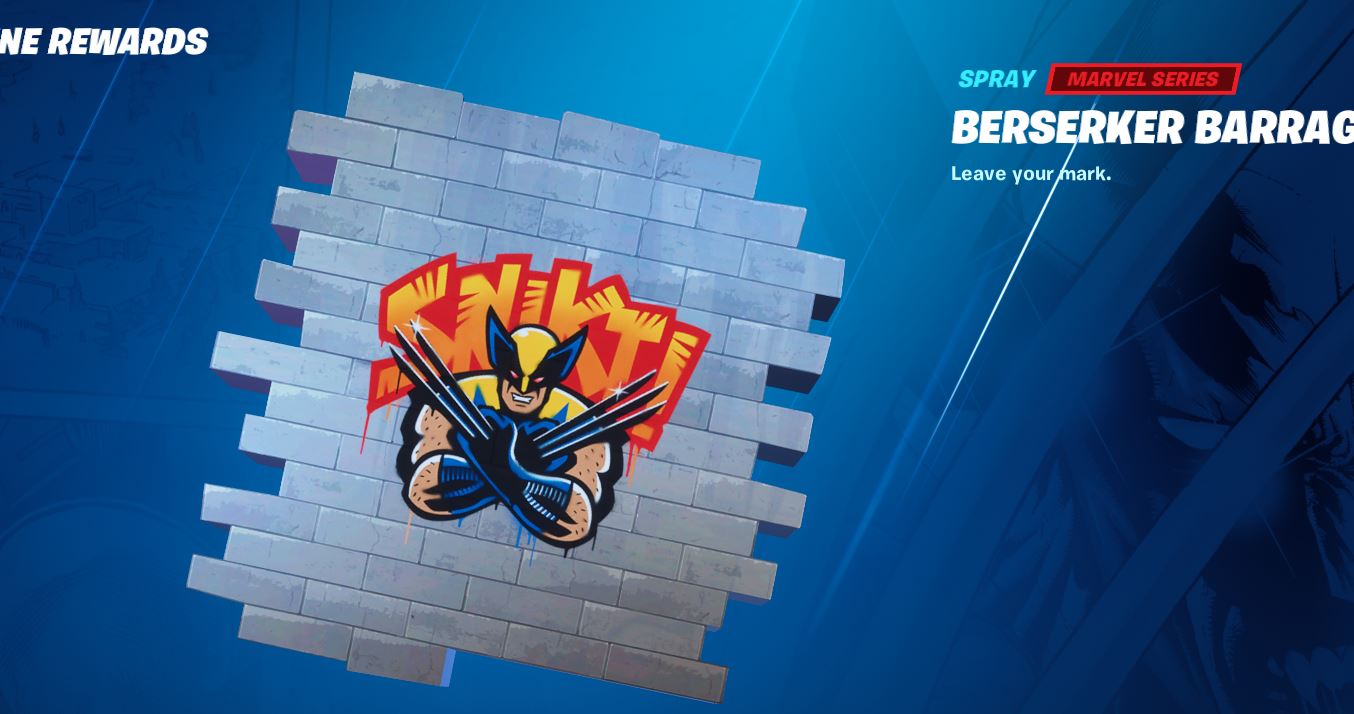 berserker barrage wolverine fortnite spray