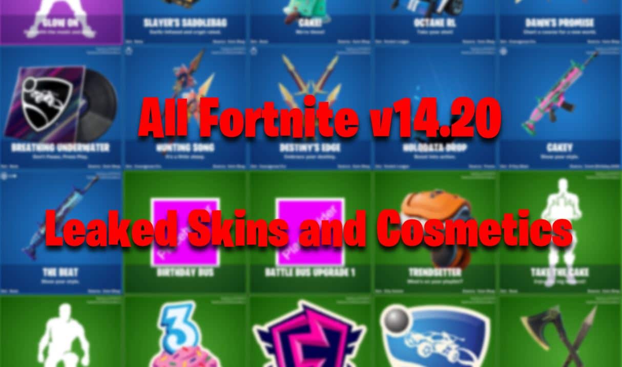 All Fortnite v14.20 Leaked Skins and Cosmetics