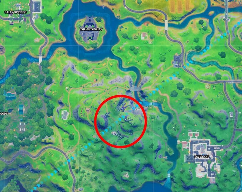 Fortnite Sentinel Graveyard Map Location