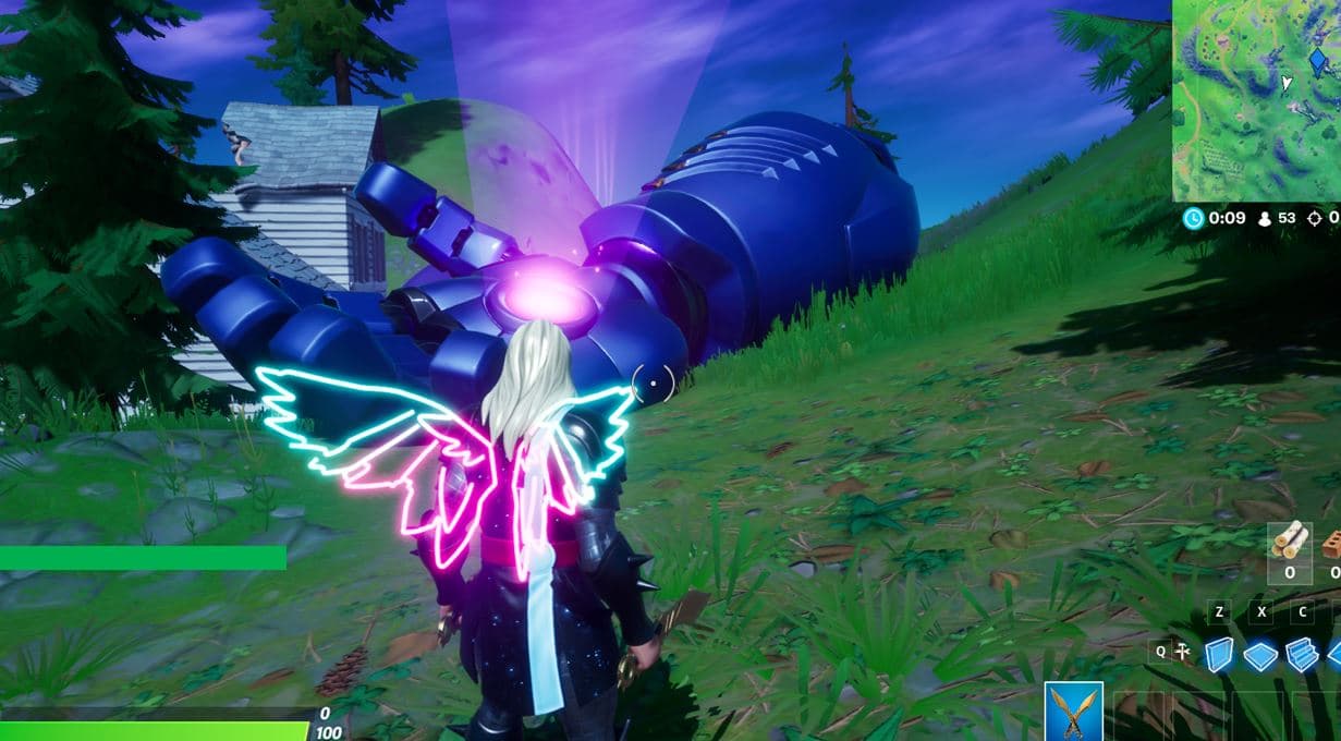 Fortnite - That’s Handy Punch Card – Launched off a Sentinel Hand