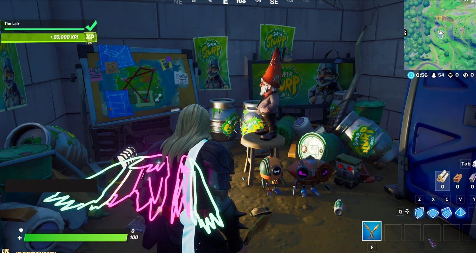 Fortnite - The Lair Free XP Quest Completed