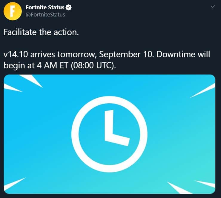 Fortnite Update v14.10