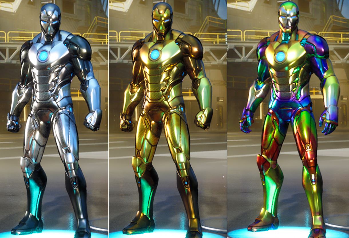 Iron man fortnite skin styles foil