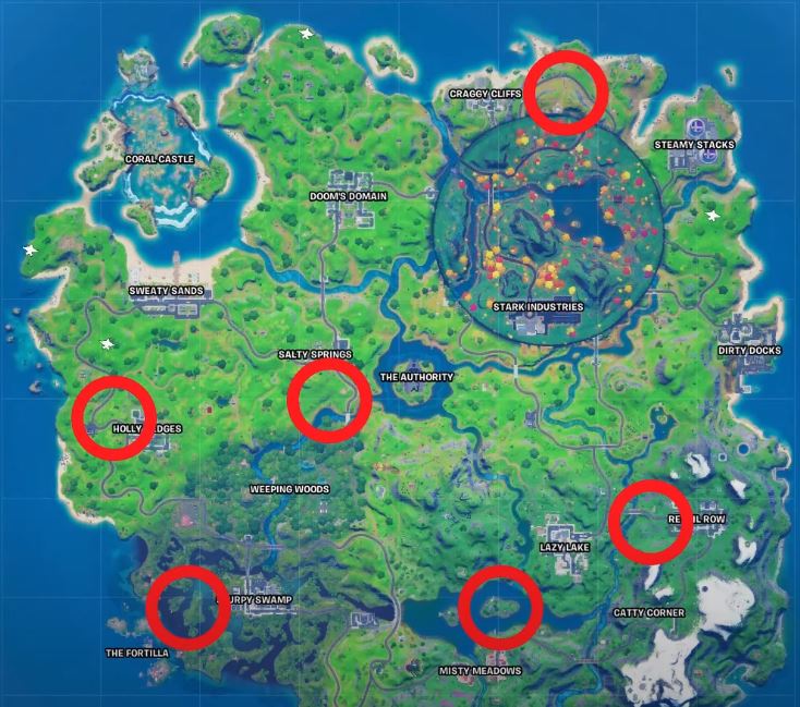 gorger gatherer find spawn location Fortnite map