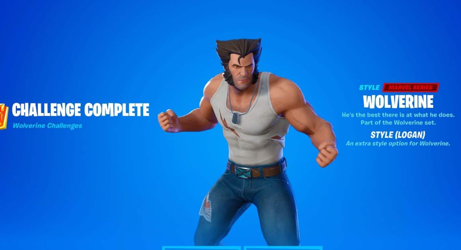 Wolverine Fortnite Logan Skin Style
