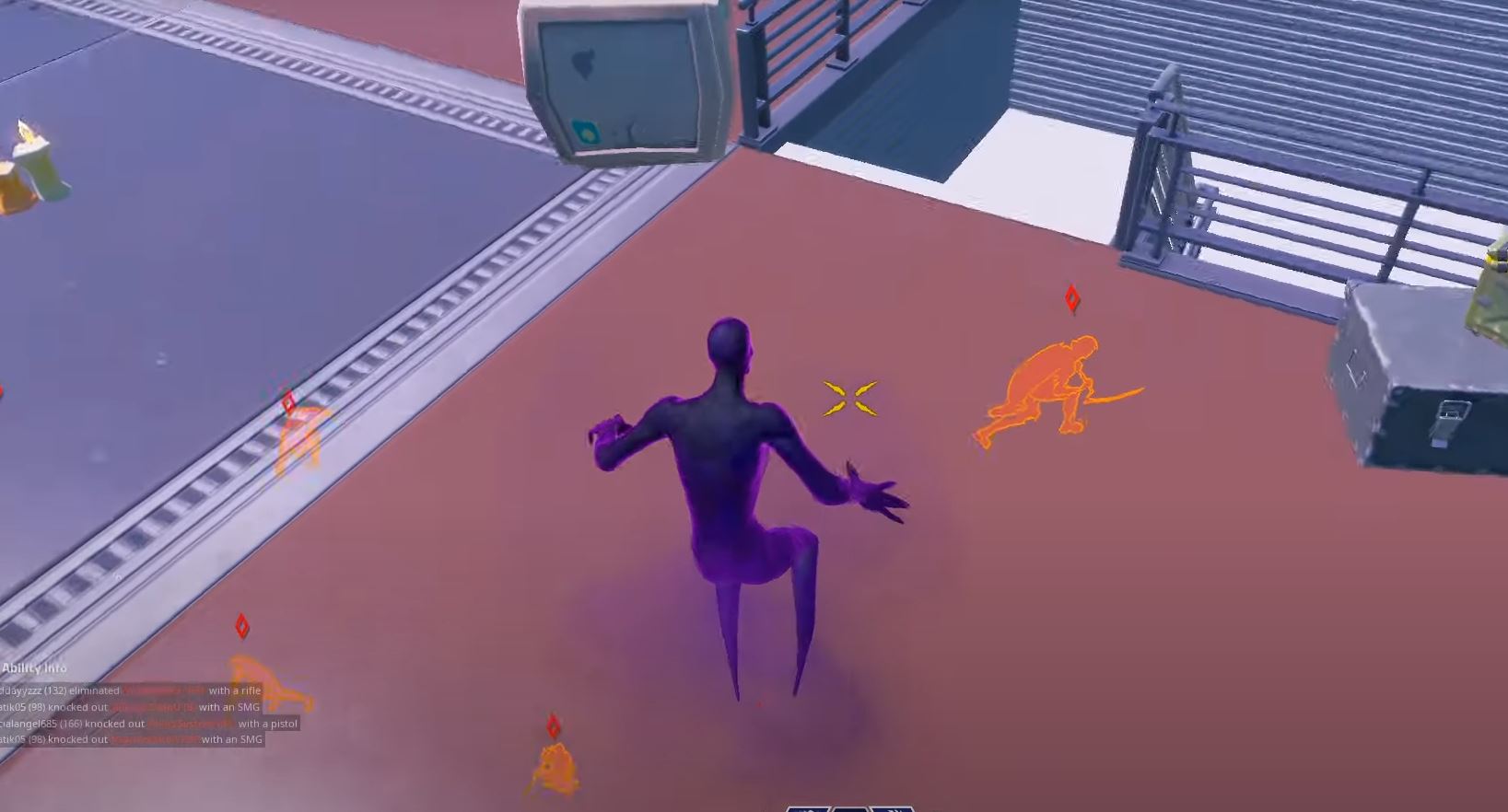 detect players as a shadow Fortnite challenge