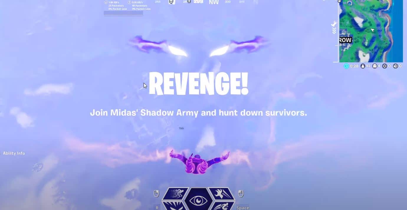 how to become a shadow in Fortnite